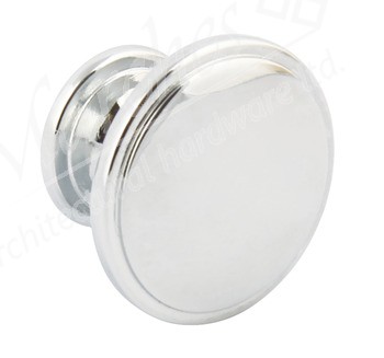 Henrietta Knob D38x26mm - Polished Chrome