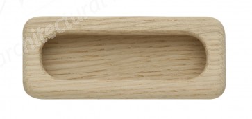 Inset Handle Uninished Oak 97x35mm