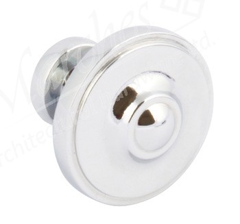 Ariel Knob D33x29mm - Polished Chrome