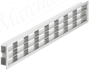 Vent Grill 458x65 - Matt Silver