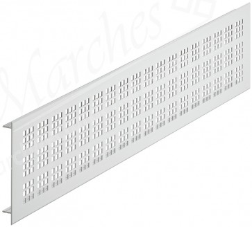 Ventilation Grill, 500-2000 x 100 mm, with Square Holes - Various Sizes