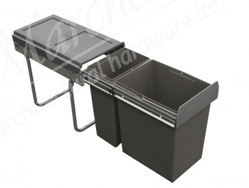 Waste Bin 1x10/1x20Ltr 300mm Grey