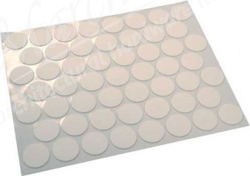 Self adhesive cover cap, polyvinyl, ø 14 mm