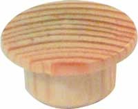 Wooden Cover Cap 15mmdia Pine