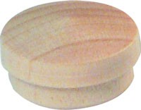 Wooden Cover Cap 17mmdia Pine