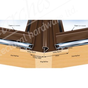 Exitex Adjustable Valley 25mm White - 3m 