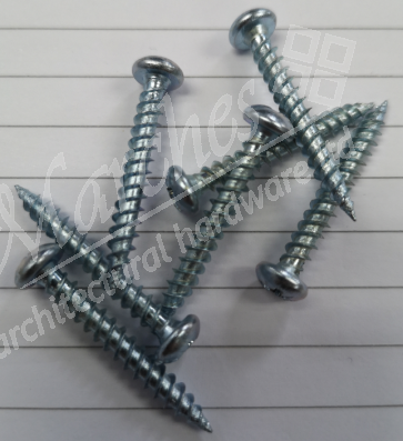 8 x 1 3/4" Round Head Bright Zinc Screws (Box 200)
