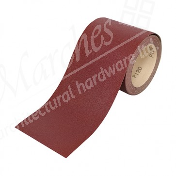 Abrasive Red Sandpaper Roll - 115mm x 10m - 60 Grit