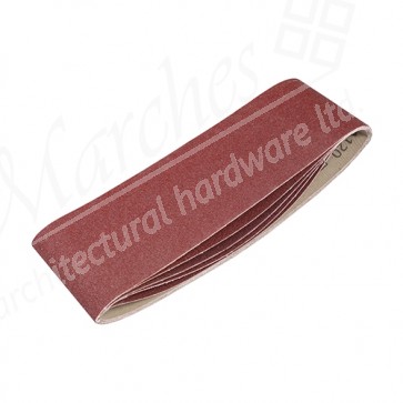 Timco Sanding Belts - Aluminium Oxide - 75x533mm - Grit 120 (5 pieces)