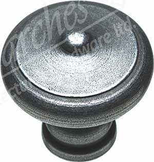 Knob Pewter 30x30mm