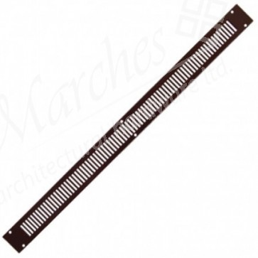 Aluminium Titon TV90 Flat Grille 435mm x 30mm - Brown