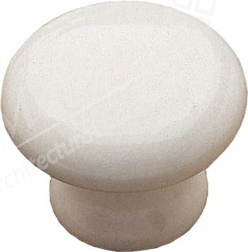 Knob Porc White 38x29mm