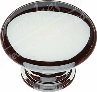 Knob Chrome Pol 32x24mm