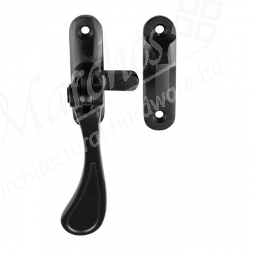 Victorian Reversible Casement Fastener - Matt Black