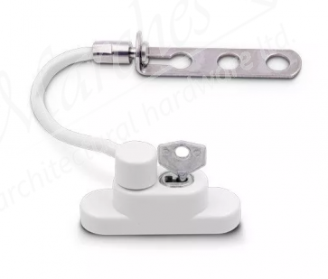 Espag Handle Window Restrictor - White
