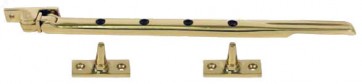 12” Casement Stay Polished Brass