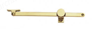 Sliding Window Stay + Thumb Turn 10" - Polished Brass