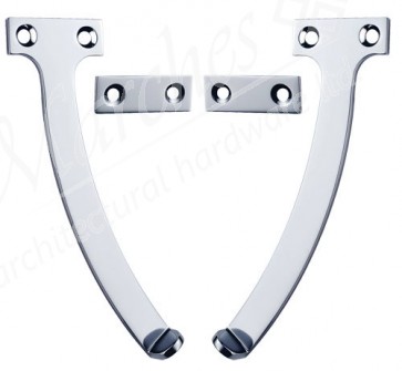 6" Quadrant Stay - Polished Chrome