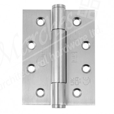 102 x 76 x 3mm Concealed Bearing Hinge Satin Stainless Steel (Grade 304) - Pair