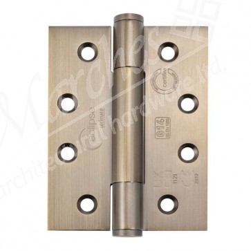 102 x 76 x 3mm Concealed Bearing Hinge Antique Brass (Grade 201) - Pair
