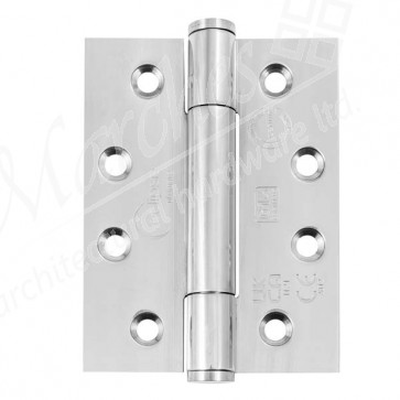 102 x 76 x 3mm Concealed Bearing Hinge Polished Stainless Steel (Grade 304) - Pair