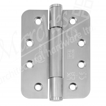 102 x 76 x 3mm Concealed Bearing Radius Hinge (Grade 304) - Pair