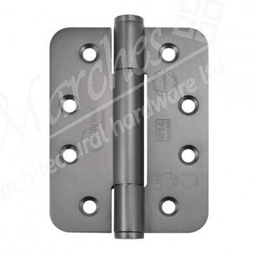 102 x 76 x 3mm Concealed Bearing Radius Hinge Dark Bronze (Grade 201) - Pair