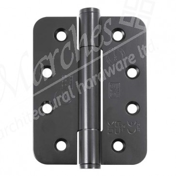 102 x 76 x 3mm Concealed Bearing Radius Hinge (Grade 201) - Various Finishes (Pair)
