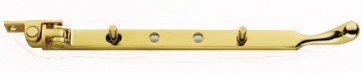 Carlisle 12"  Bulb End Casement Window Stay Polished Brass