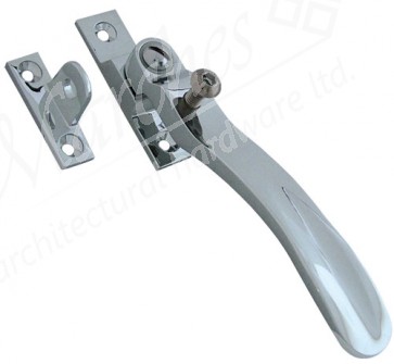 Wedge Locking Fastener For Sealed Windows Polished Chrome