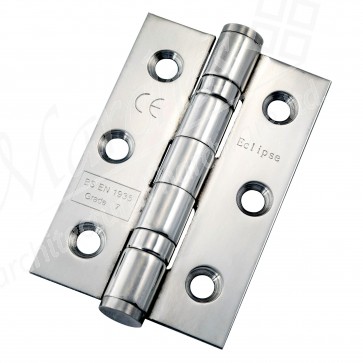 Eclipse 3" Fire Rated Ball Bearing Butt Hinge (Pair) - SSS