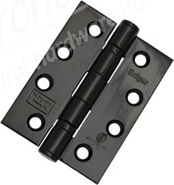 Stainless Steel (Grade 201) Ball Bearing Butt Hinges - Black (3" & 4")