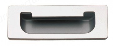 Flush Handle 111x41mm - Polished Chrome/Aluminium Coloured 