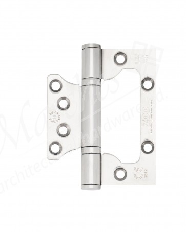 100 x 79 x 3mm Flush Hinge - Polished SS (Grade 201 SS) (Pair)