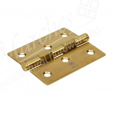 76 x 66 x 2mm Slim Knuckle Window Hinge - PVD Satin Brass (Grade 316) (Each)