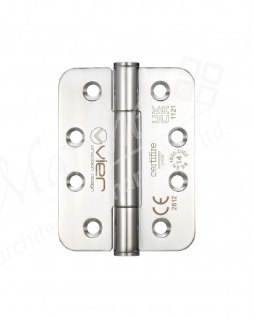 102 x 76 x 3mm Radius Concealed Bearing Hinge (Grade 201) - PSS (PR)