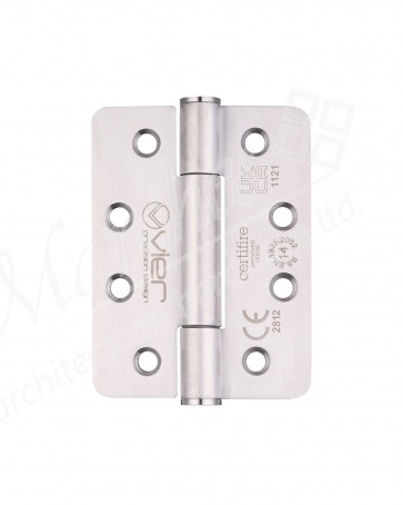 102 x 76 x 3mm Radius Concealed Bearing Hinge (Grade 201) - SSS (PR)