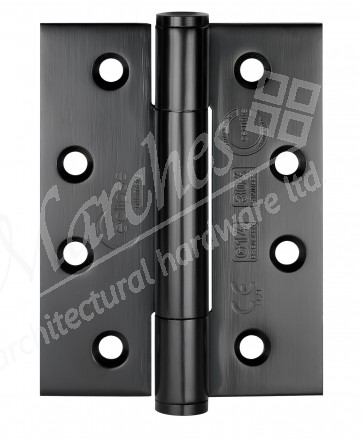 102 x 76 x 3mm Concealed Bearing Hinge Black (Grade 304) - Pair