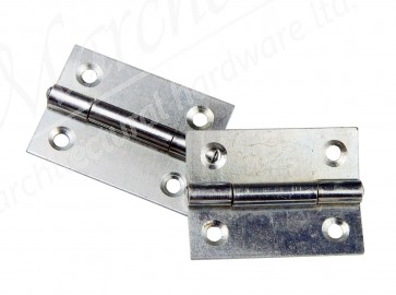 2" Steel Butt Hinge (Pair) - Zinc