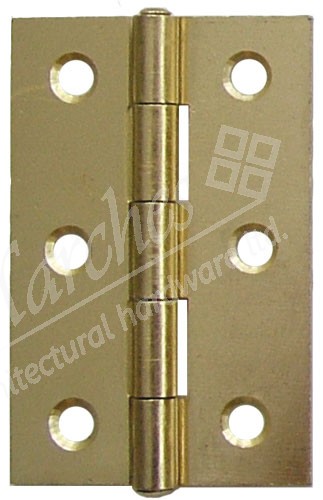 3" Steel Butt Hinge with Loose Pin (pair) - Electro Brass