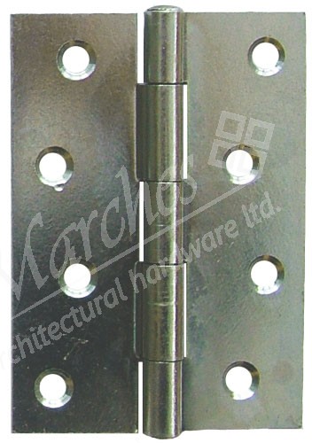 4" Steel Butt Hinges (pair) - Zinc