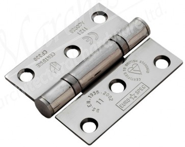 3" Fire Rated Ball Bearing Butt Hinge (pair) - SSS