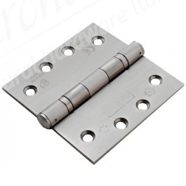 4" Wide Ball Bearing Butt Hinges (pair) - Stainless Steel
