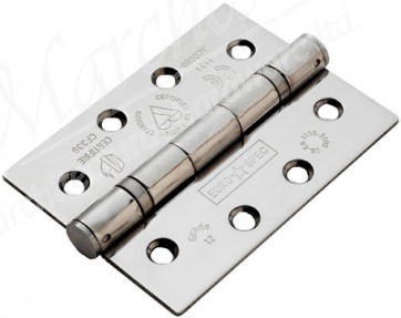 4" Fire Rated Ball Bearing Butt Hinge (pair) - Grade 304 PSS