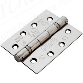 4" Ball Bearing Butt Hinges (pair) - Stainless Steel