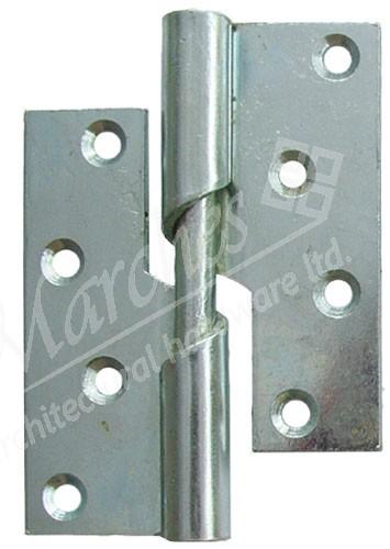 4" Steel Rising Butt Hinge LH (pair) - Zinc Plated