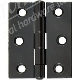 3" Steel Butt Hinges (pair) - Black Powder Coated