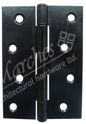 4" Light Duty Steel Butt Hinge (Pair) - Black