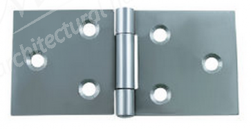 Uncranked Backflap Hinges 38x88 BZP (10x Pairs) 