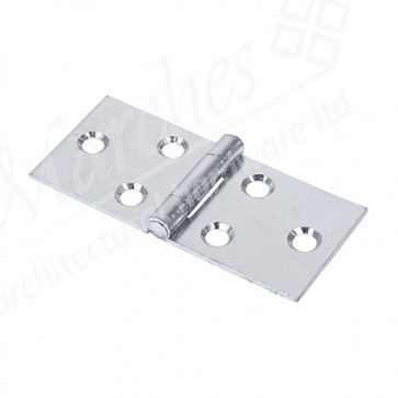 Uncranked Backflap Hinges 38 x 87mm BZP (Pair) 